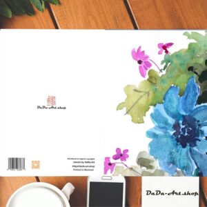 "Blue Wild Flower" No.0136Bulk